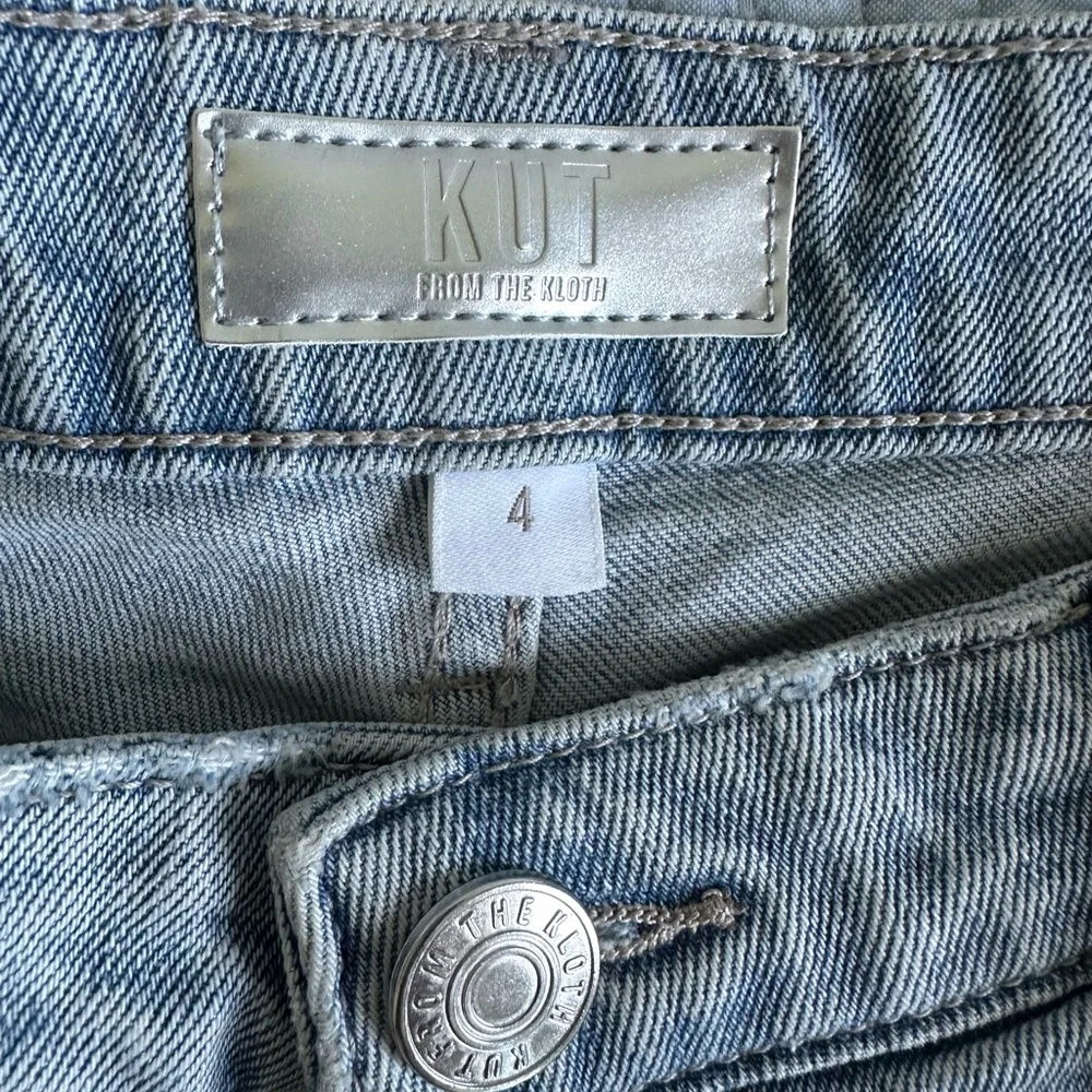 Kut from the Kloth Jane high waist long Jean Shorts